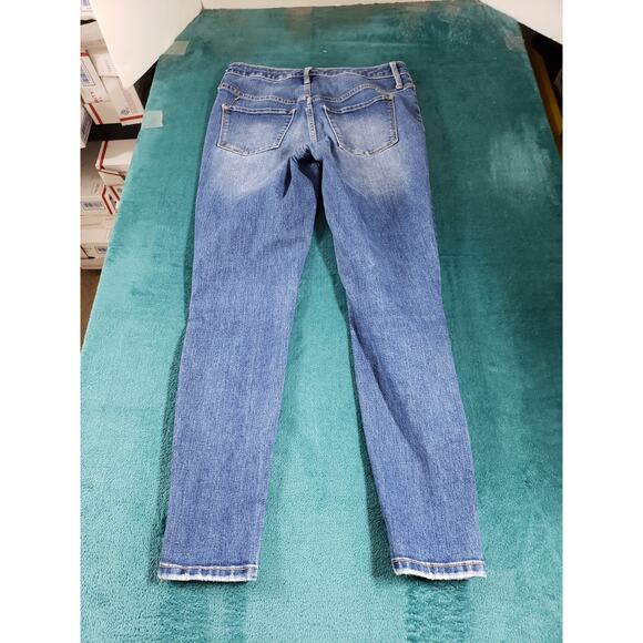 Mossimo Jeans Size 2 Womens Blue Stretch Denim Pants Ladies High Rise Jegging - Picture 10 of 11
